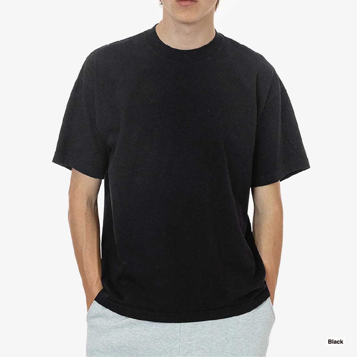 LOS ANGELES APPAREL ロサンゼルスアパレル S/S G-Dye CrewNeck 6.5oz [※国内] (品番1801GD-Z)