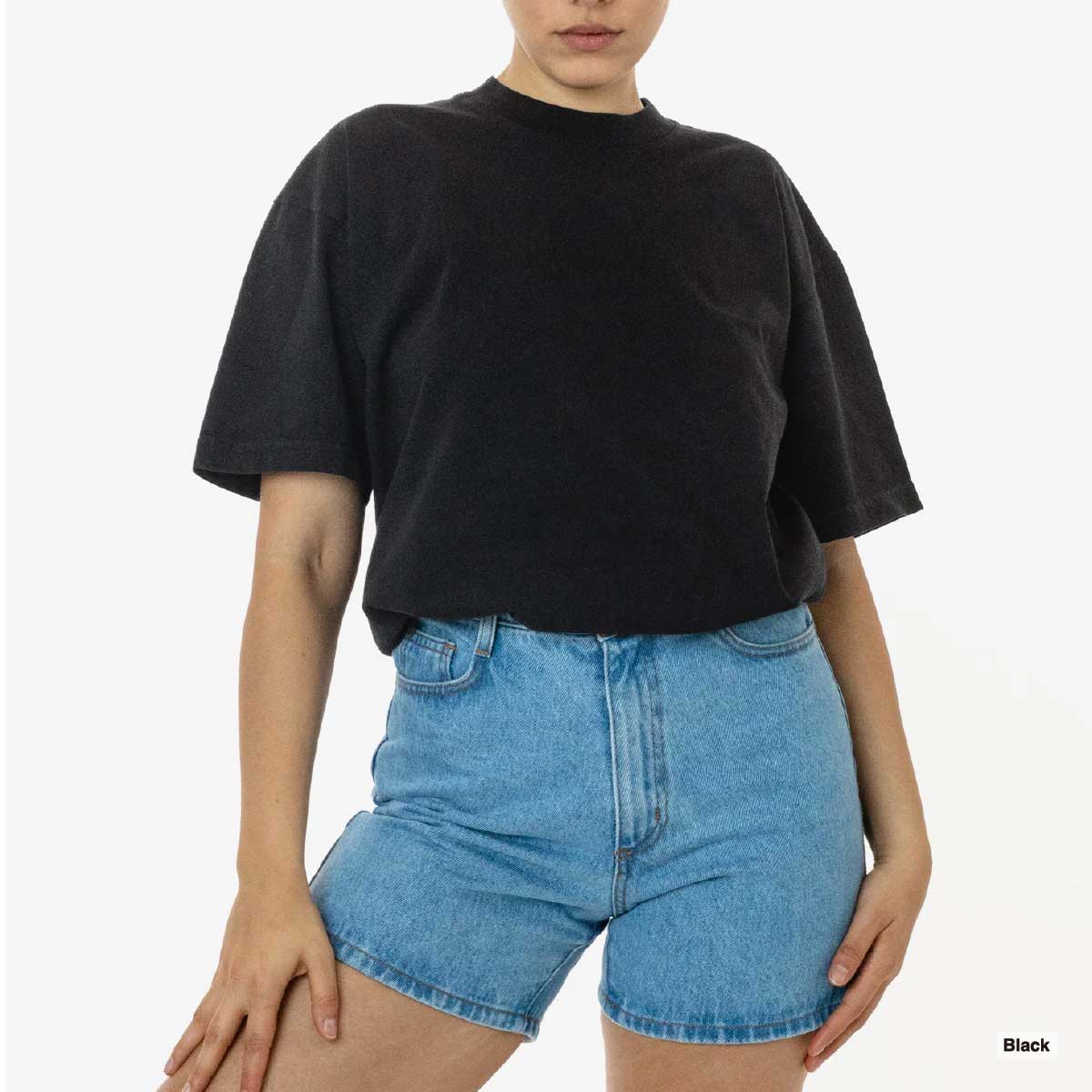 LOS ANGELES APPAREL ロサンゼルスアパレル S/S G-Dye CrewNeck 6.5oz [※国内] (品番1801GD-Z)