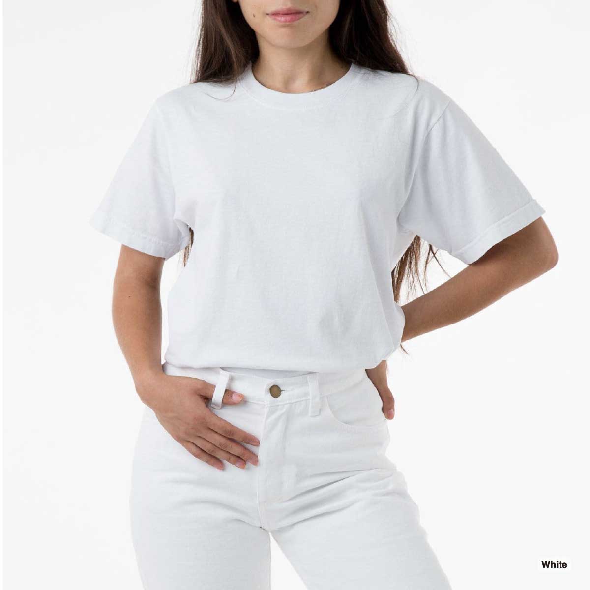 LOS ANGELES APPAREL ロサンゼルスアパレル S/S G-Dye CrewNeck 6.5oz [※国内] (品番1801GD-Z)