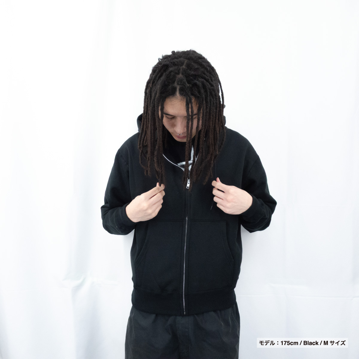 CROSS STITCH クロススティッチ 15.6 oz ワイルドジップパーカー (裏起毛) (品番CS2231)