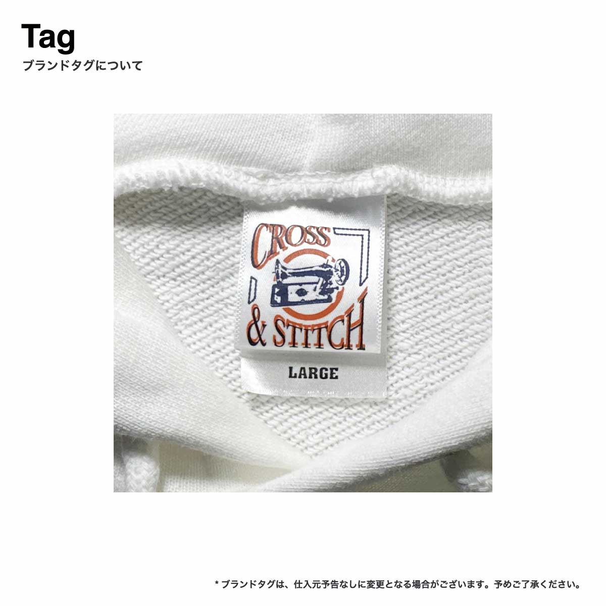 CROSS & STITCH クロスアンドスティッチ 10.0 oz レギュラーウェイト スウェット プルオーバーパーカ (品番SP2250)