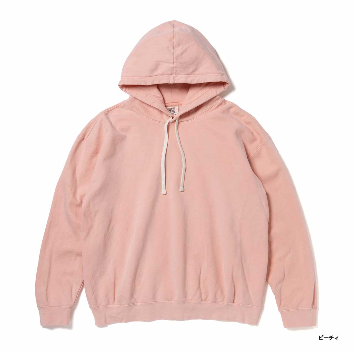 Comfort Colors コンフォートカラーズ 6.4 oz ガーメントダイ ライトウェイト フーデッド スウェットシャツ (品番CC1467)
