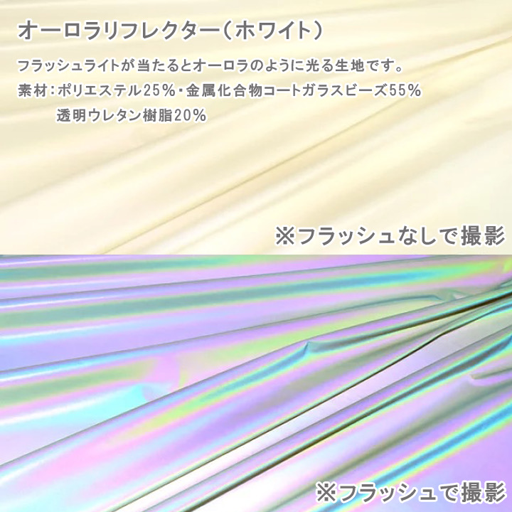 Reflector and Aurora Materials Embroidery Badge 80mm x 80mm or Less (Set of 10) (#WAP-80-2)