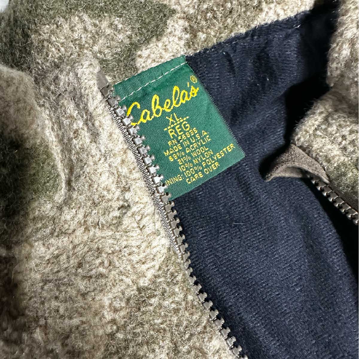 Cabela's / USED Camo Fleece Jacket (品番CU091)