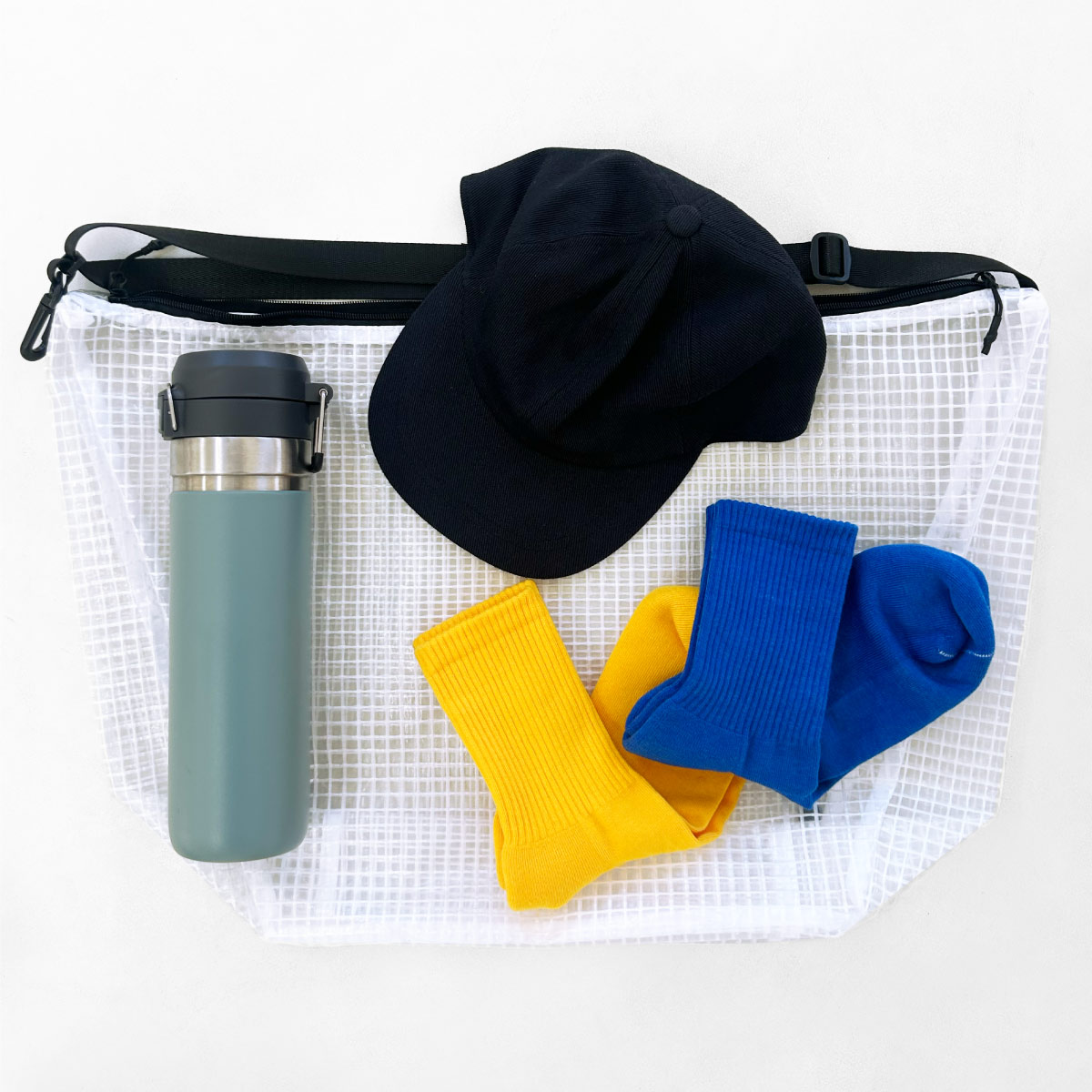 GRID CLEAR Shoulder Bag (#CPGB)