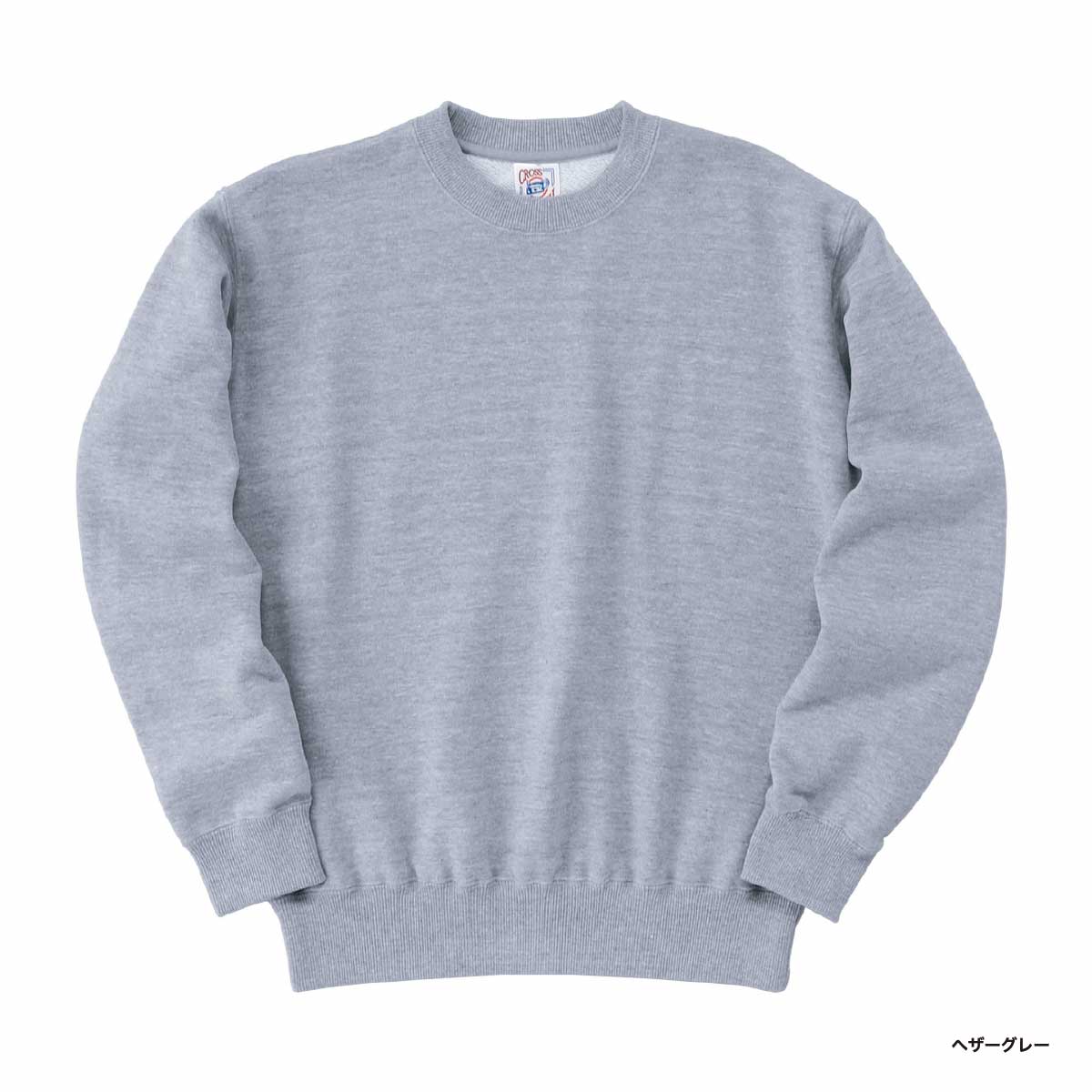 【関税込み】Etudes グレー Story Patch スウェットシャツ CORNER PRINTING | CROSS STITCH クロススティッチ 10.0 oz