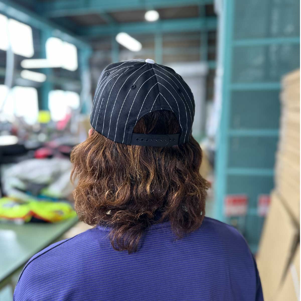 PITBULL ピットブル 6-Panel Pinstripe Snapback Hat (品番PB327-O)