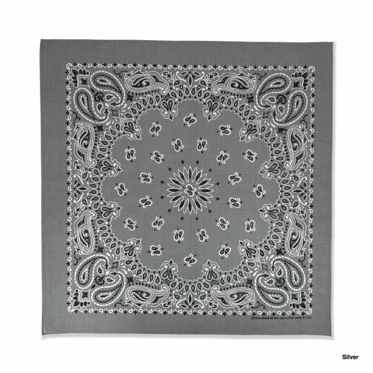 HAV-A-HANK ハバハンク 22 inch ペイズリー柄 バンダナ (12枚セット) (品番BAND-M0001)