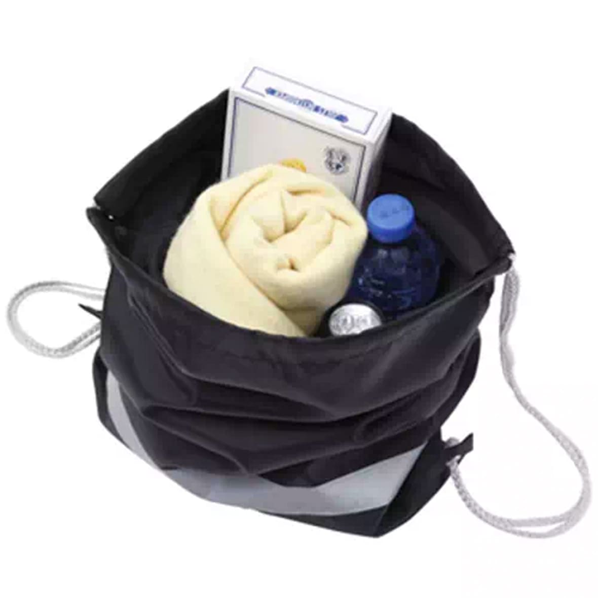 Drawstring backpack with reflector (#TR-0296)