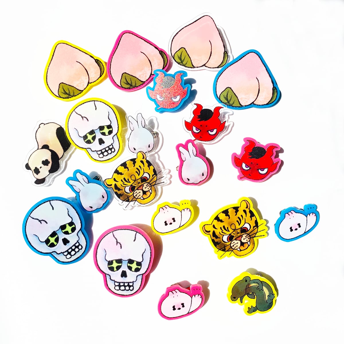 CORNER PRINTING | アクリルクリップバッジ (5cm×5cm) (5個