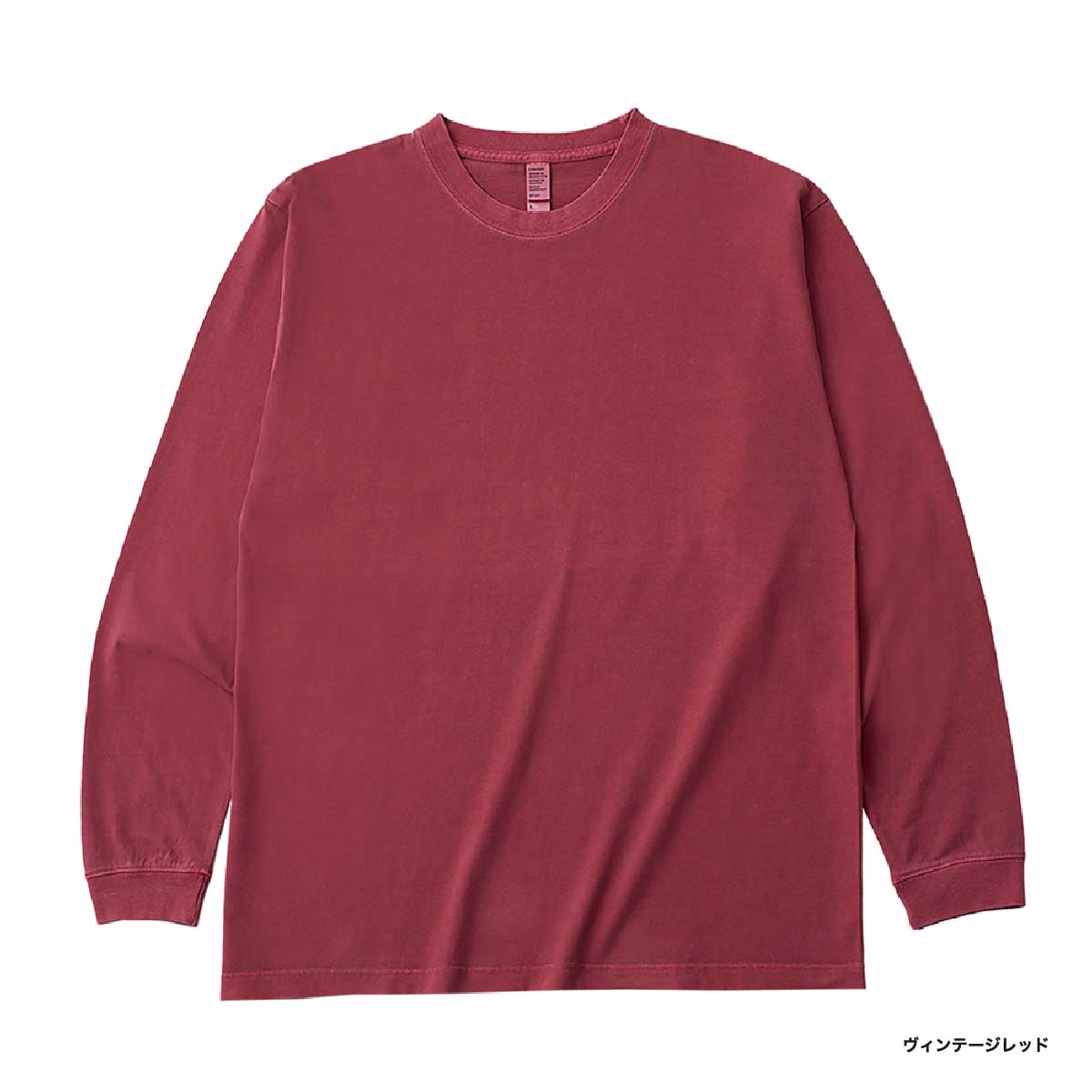 D-FACTORY ディーファクトリー 6.6オンス ロングスリーブガーメントダイTシャツ(1.6インチリブ)(品番DF1201-D)