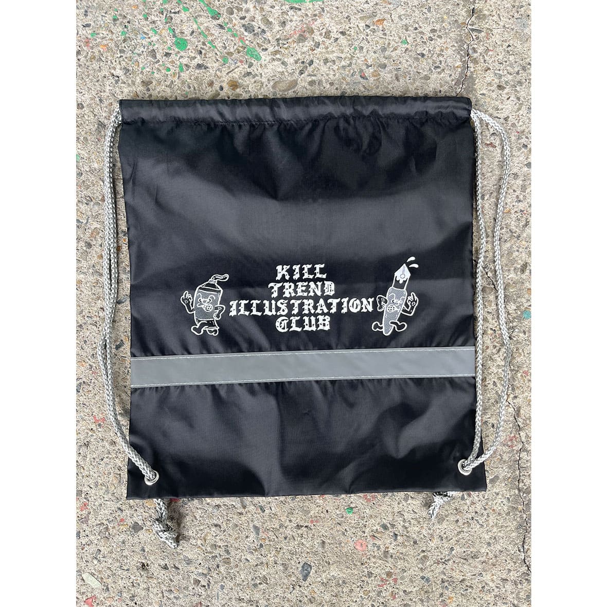 雑巾 CORNER PRINTING | リフレクター付巾着リュック (品番TR-0296)