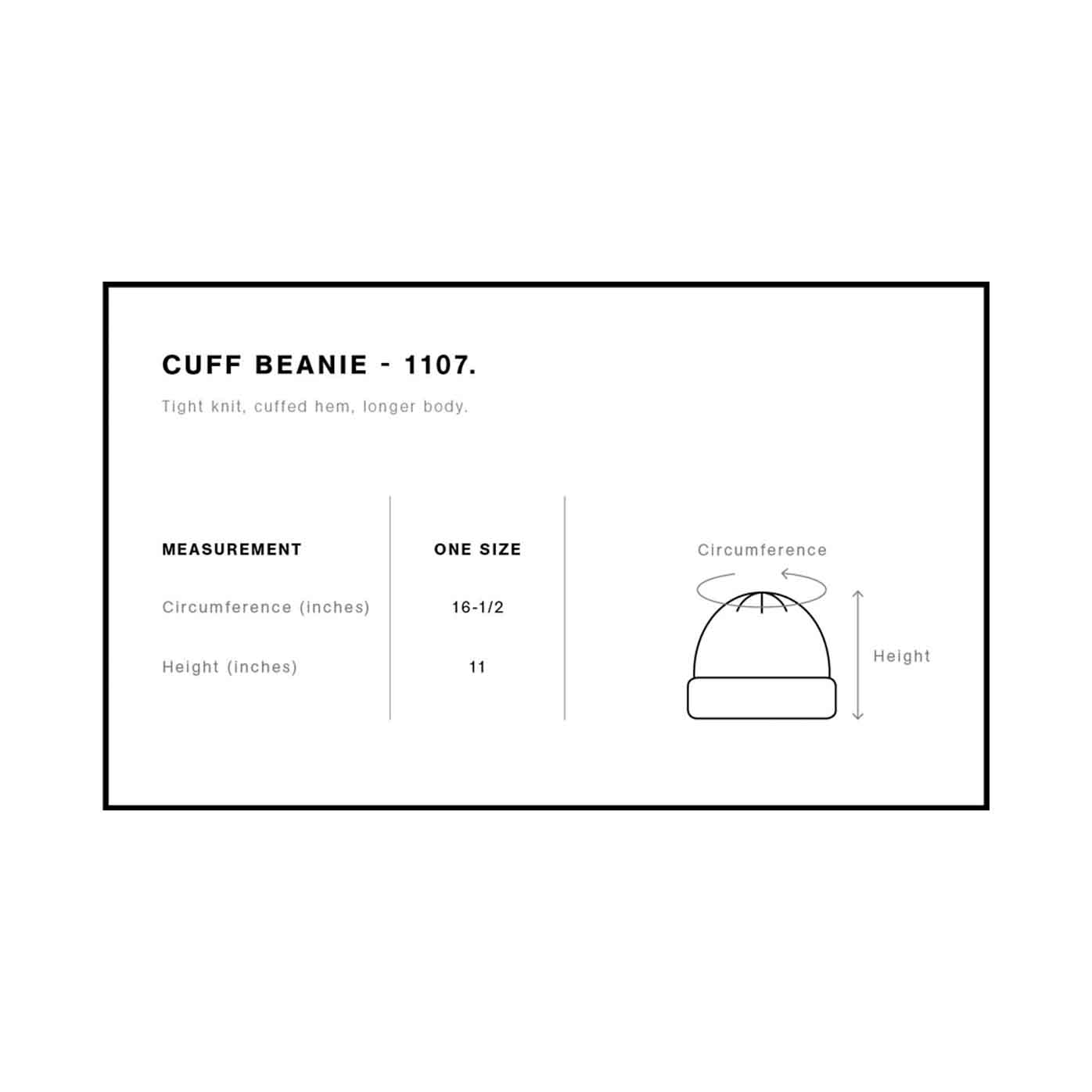 AS Colour エーエス カラー Cuff Beanie (品番1107US)