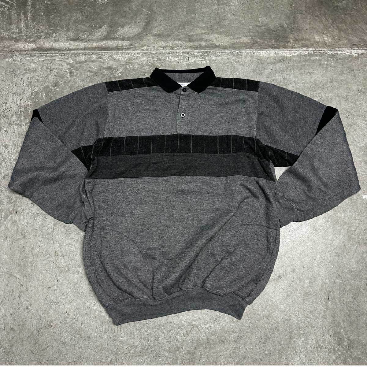 CLANK/USED - Long Sleeve PoloShirt (品番CU057)