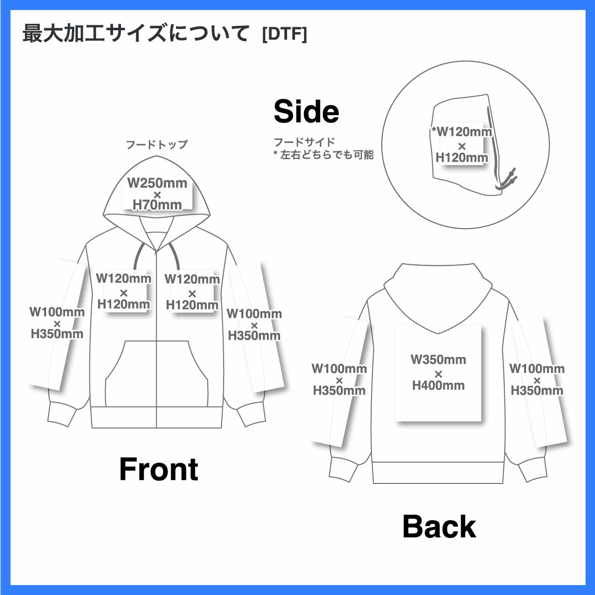 United Athle ユナイテッドアスレ 10.0オンス T/C ボックスシルエット スウェット フルジップ パーカ (裏起毛)(品番5621-01)