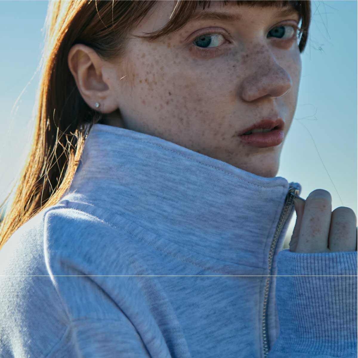 CROSS & STITCH クロスアンドスティッチ 10.0 oz レギュラーウェイトハーフジップスウェットシャツ (品番SH2253)