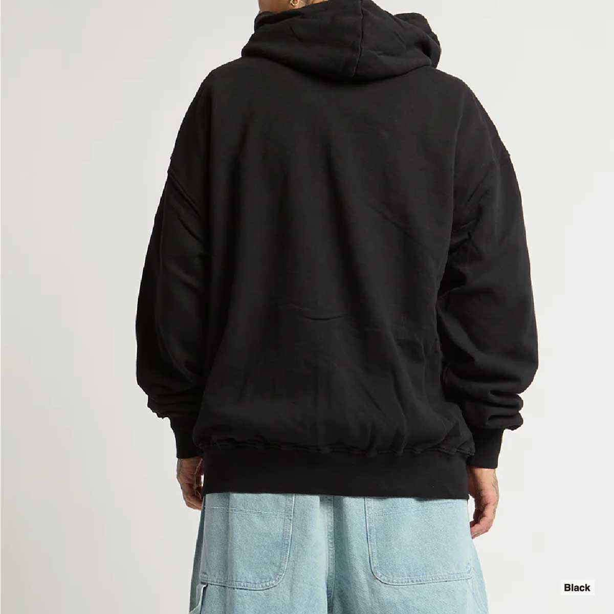 トップス SECRET Double Zip Hoodie Black Size:S ESSENTIAL BOXY DOUBLE ZIP - VINTAGE BLACK – DRMERS CLUB