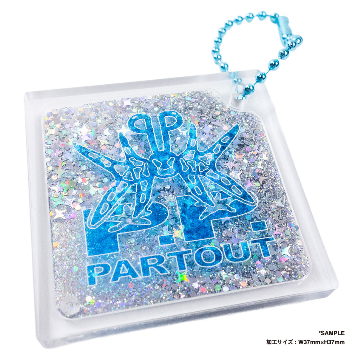 Glitter Keychain  (Set of 2) (#GLKA)