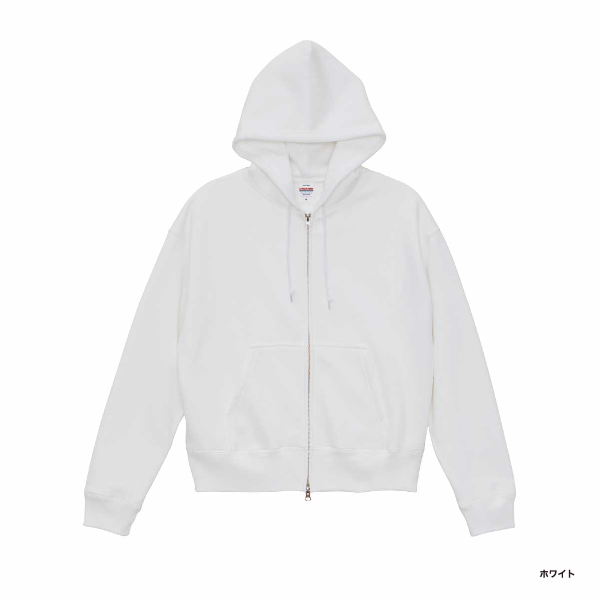 United Athle ユナイテッドアスレ 10.0オンス T/C ボックスシルエット スウェット フルジップ パーカ (裏起毛)(品番5621-01)