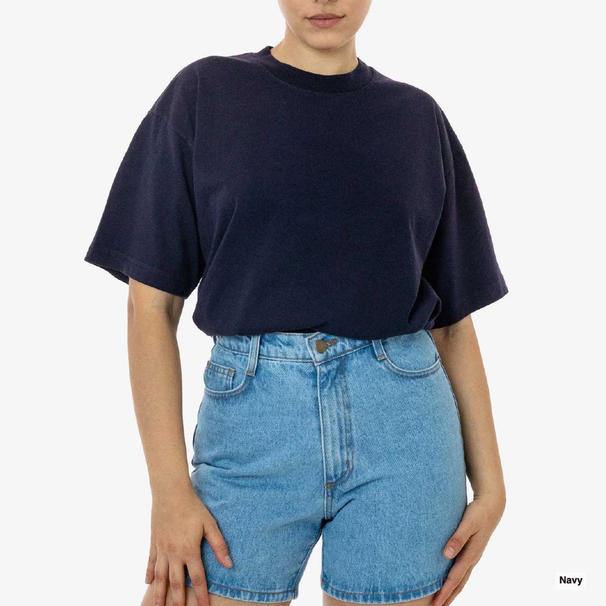 LOS ANGELES APPAREL ロサンゼルスアパレル S/S G-Dye CrewNeck 6.5oz [※国内] (品番1801GD-Z)