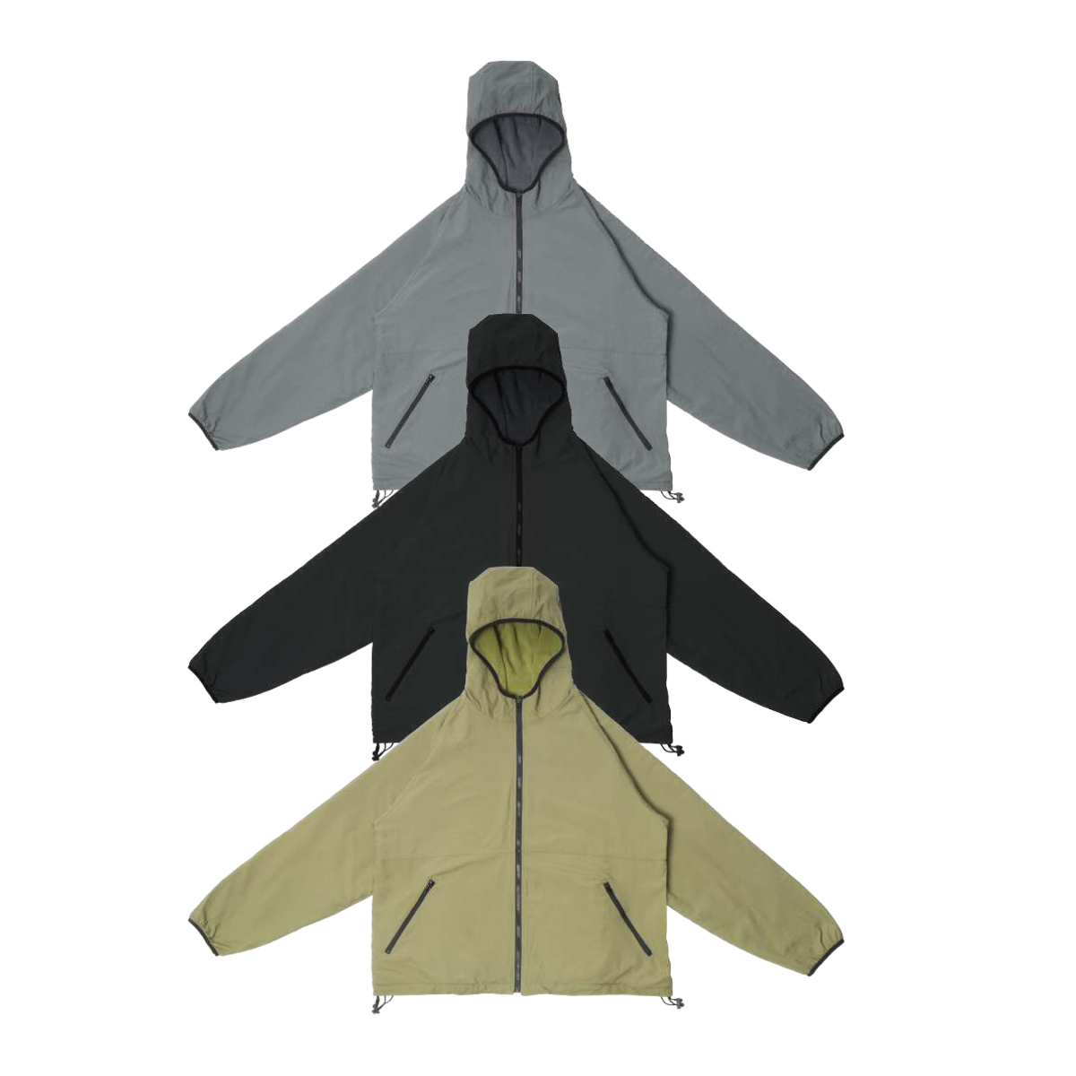 BEIMAR ビーマー リバーシブル マイクロ フリース フーデッド ジャケット (品番WB103MRH_3-Z)