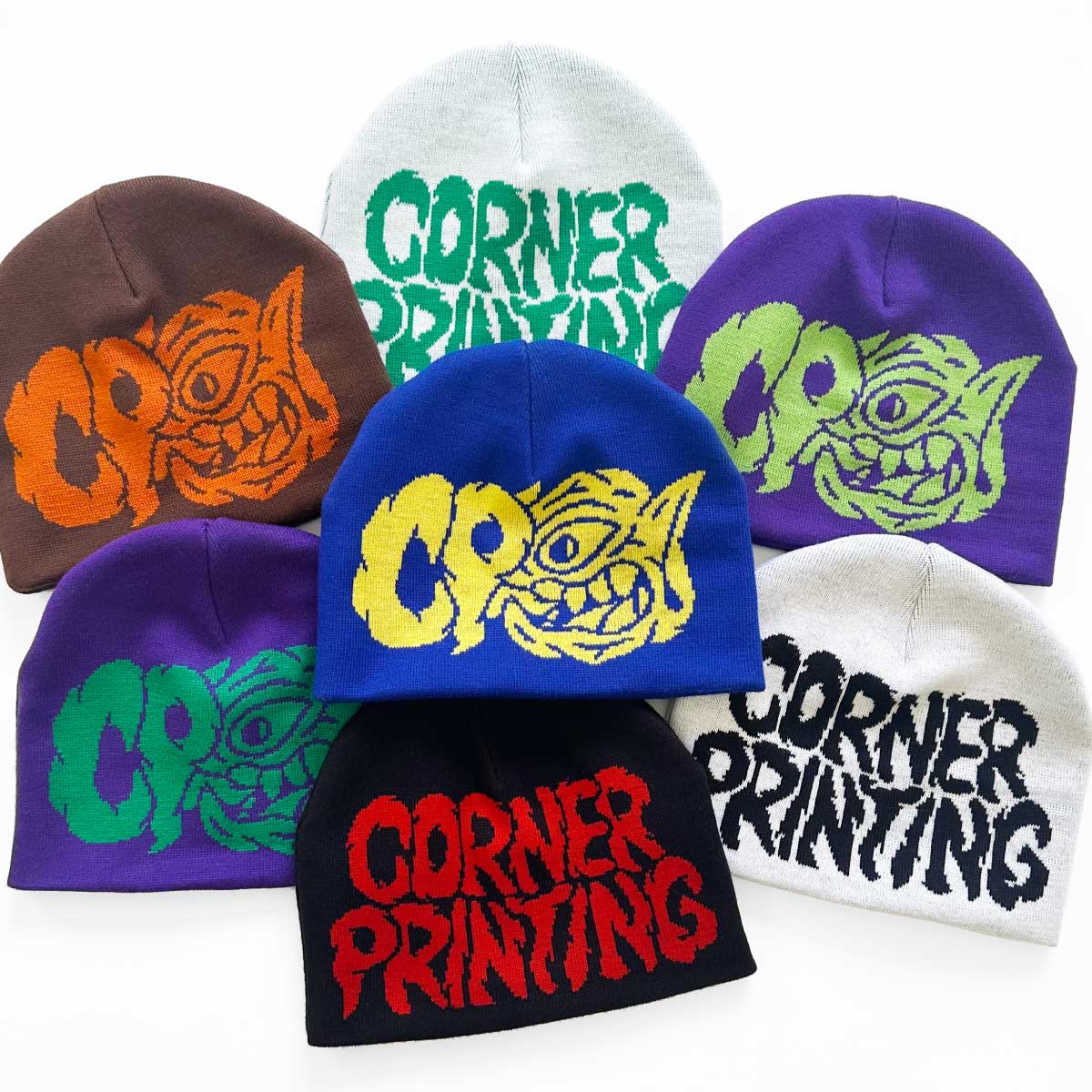 オリジナル編みシングルビーニー [柄糸1色] (品番CPKN-001)