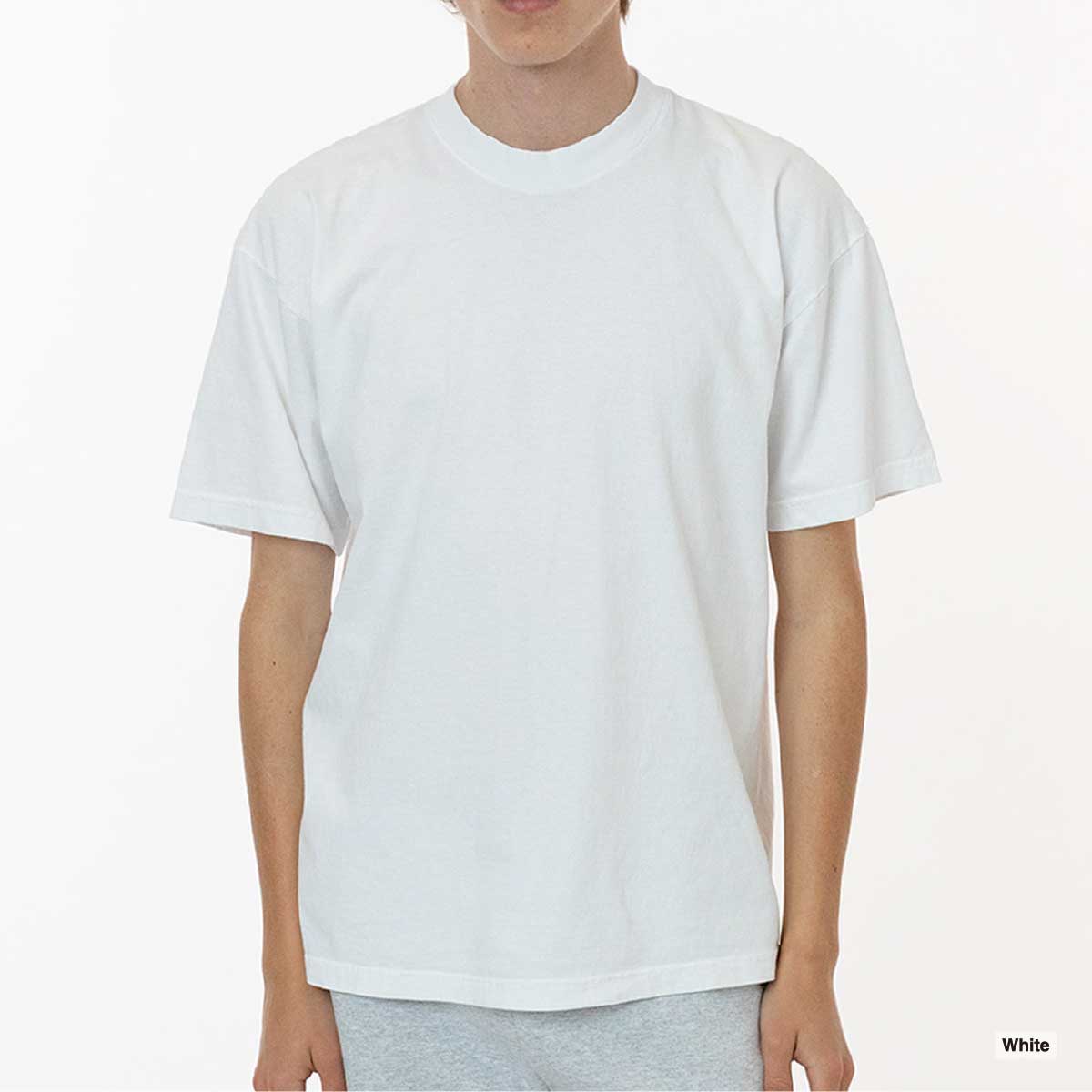 LOS ANGELES APPAREL ロサンゼルスアパレル S/S G-Dye CrewNeck 6.5oz [※国内] (品番1801GD-Z)