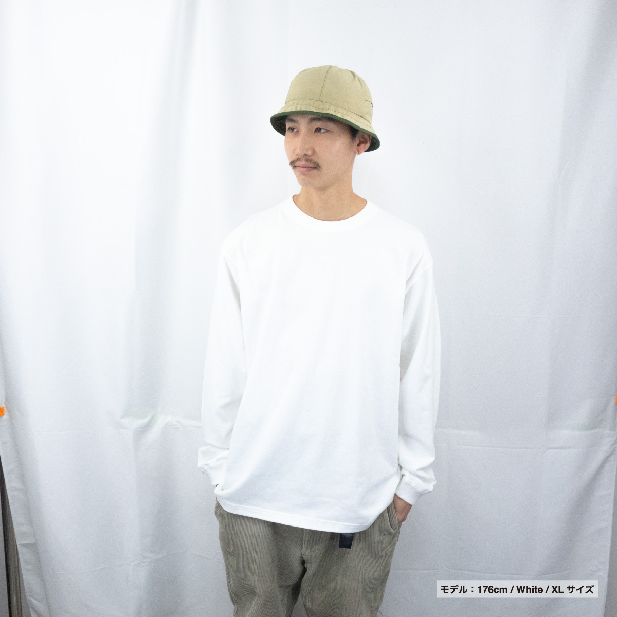 D-FACTORY ディーファクトリー 6.6 oz ロングスリーブオープンエンドコンフォートTシャツ (1.6インチリブ) (品番DF1204) 