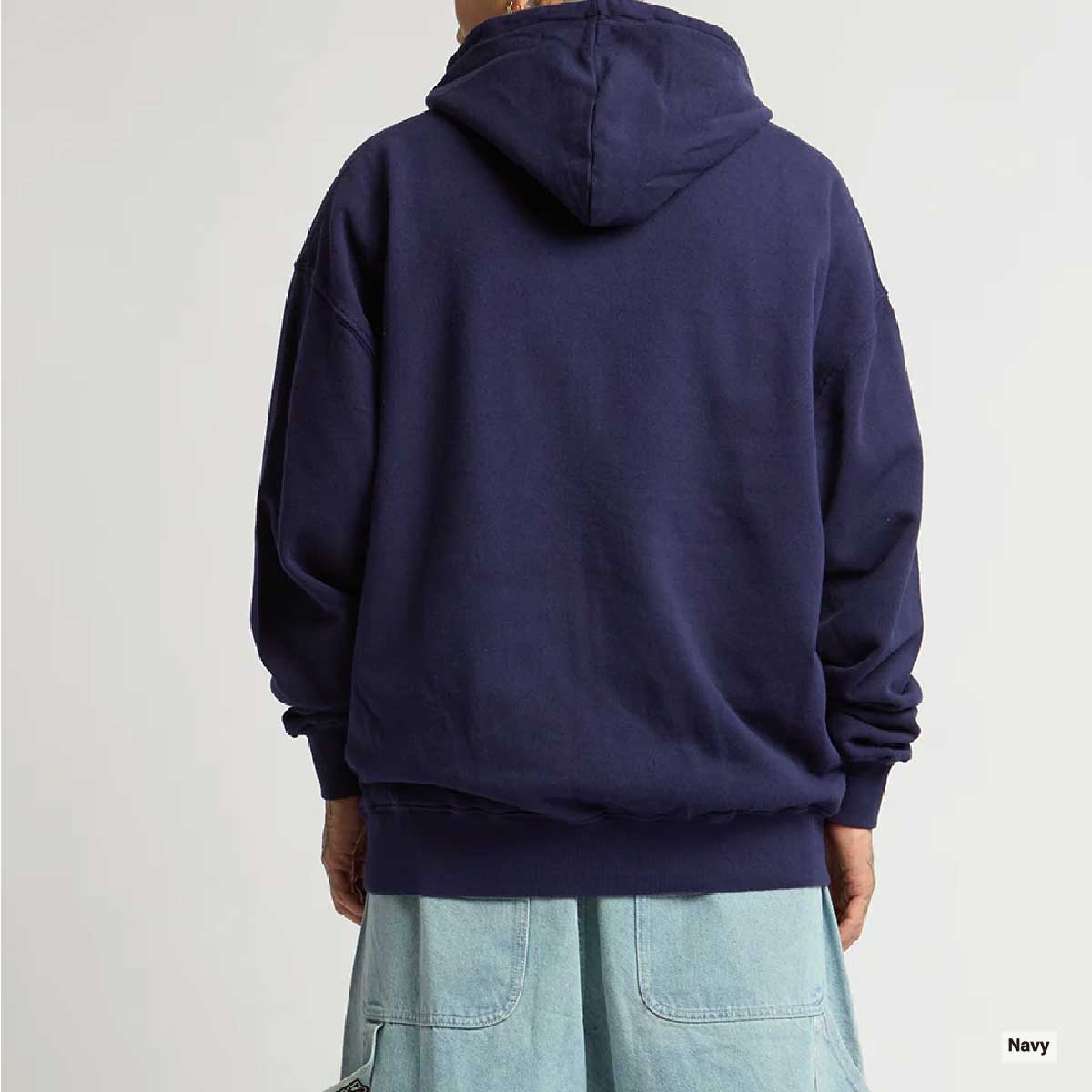 トップス NAVY IDA HOODIE DOUBLE ZIP トップス NAVY IDA HOODIE DOUBLE ZIP Custom Sueded Cotton
