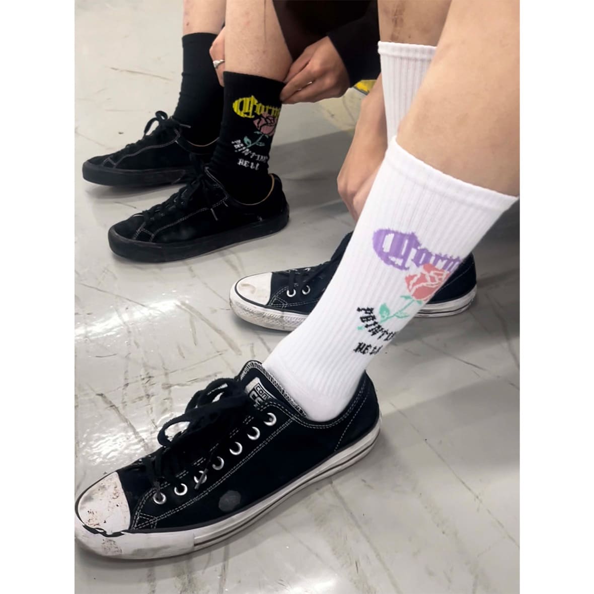 CORNER PRINTING | メンズ オリジナル織りスポーツソックス
