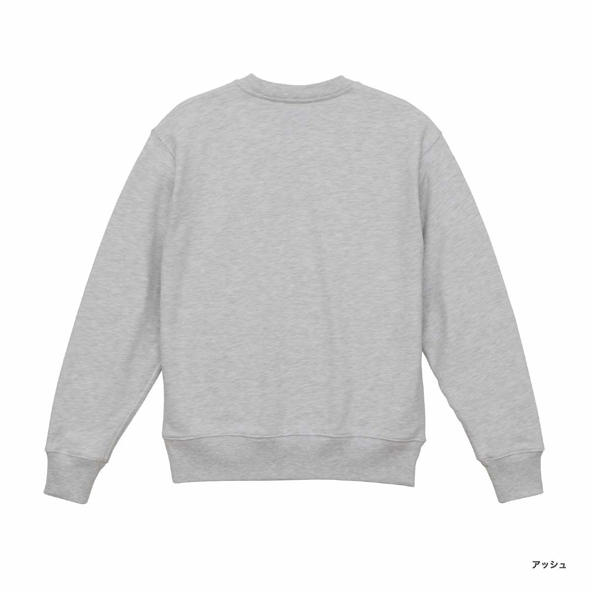 Color at Against クルーネックスウェット　アッシュ　L CORNER PRINTING | United Athle ユナイテッドアスレ 12.7 oz