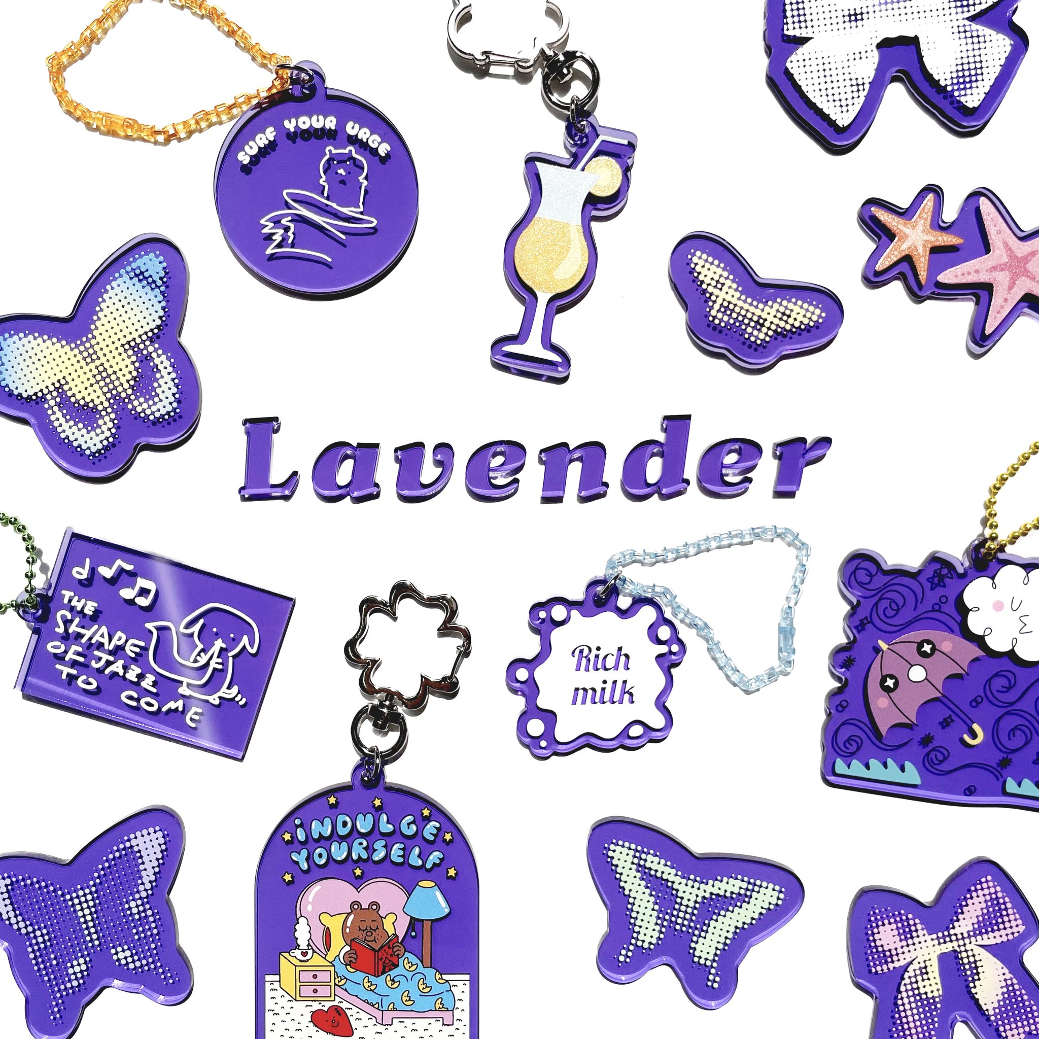 Acrylic Key Chain (9cm x 9cm or Less) (Set of 10) (#ACR-K09)