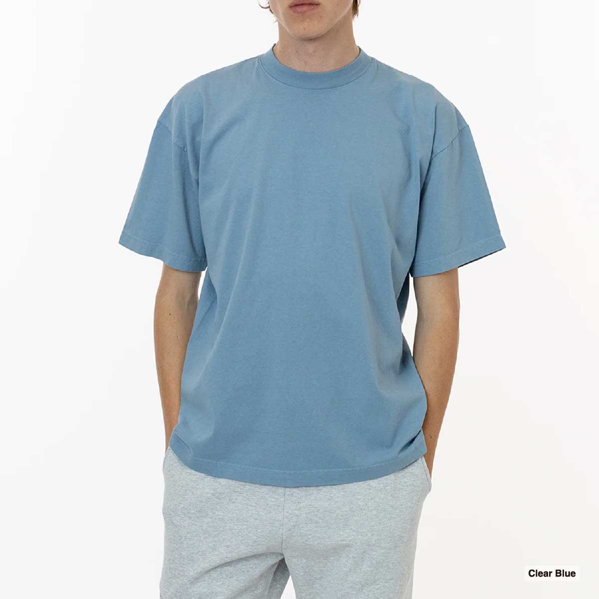 LOS ANGELES APPAREL ロサンゼルスアパレル S/S G-Dye CrewNeck 6.5oz [※国内] (品番1801GD-Z)