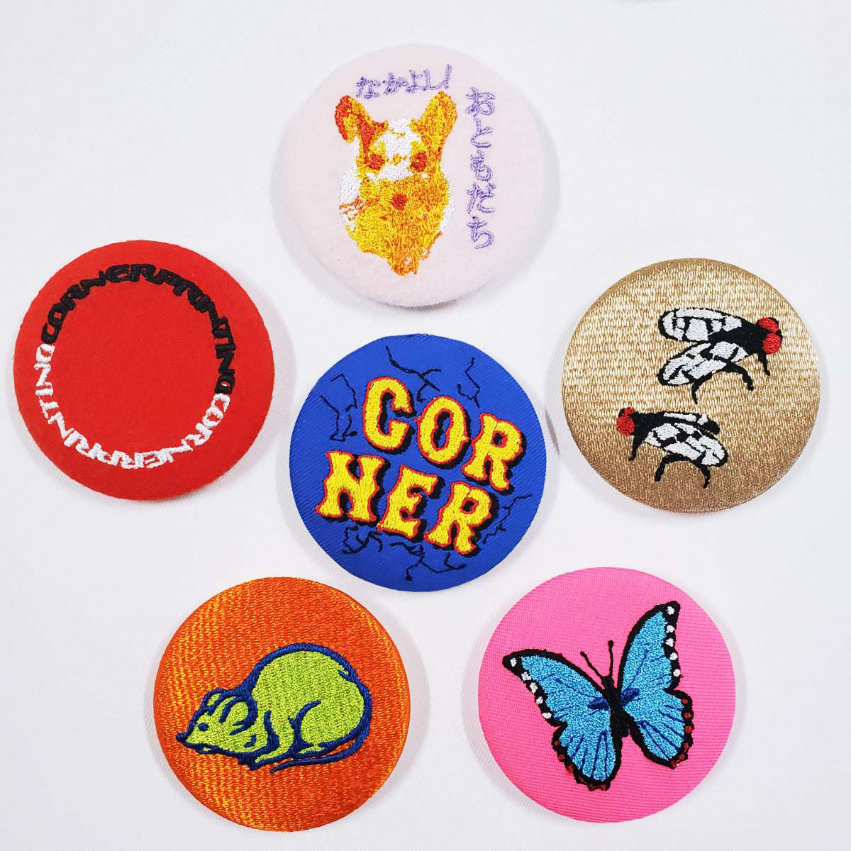 Embroidery badge 50mm x 50mm or less (set of 5) (#WAP-50-7)