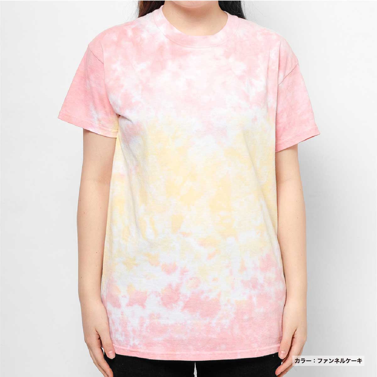 JUMPONE タイダイデザイン Tシャツ CORNER PRINTING | Colortone カラートーン 5.3 oz レインボー