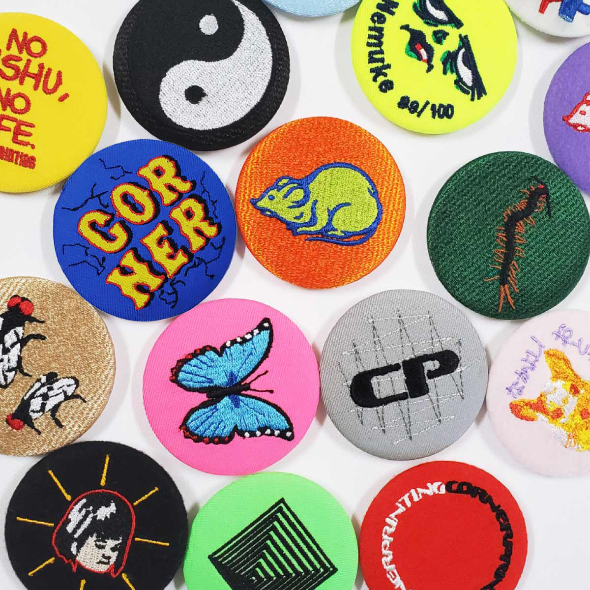 Embroidery badge 50mm x 50mm or less (set of 5) (#WAP-50-7)