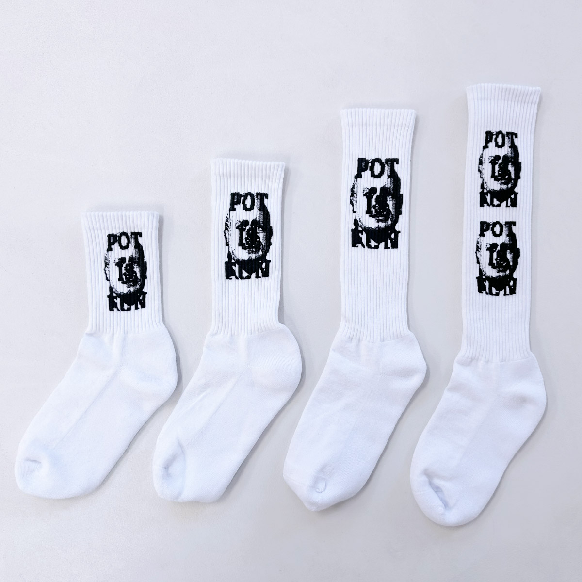 ウィメンズ オリジナル プリント/刺繍スポーツソックス (品番CPWS-005)