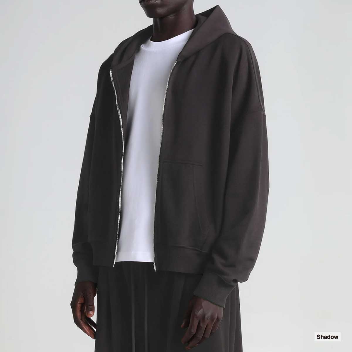 SHAKA WEAR  シャカウェア Garment Dye Cropped Double Zip Hoodie (品番SWGDCDZH)