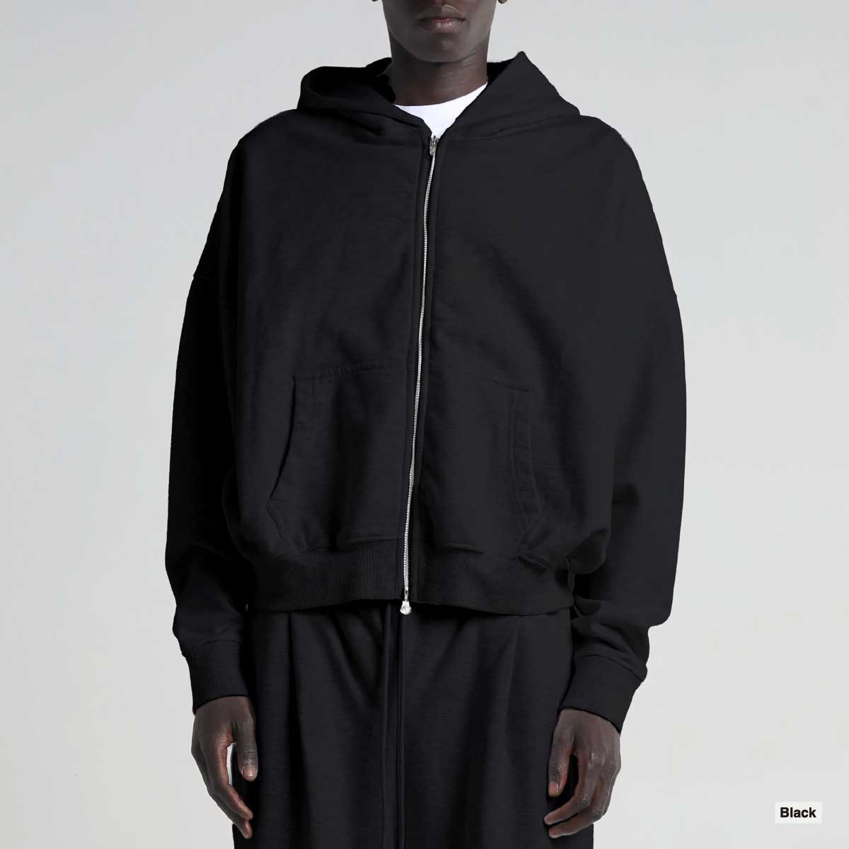 SHAKA WEAR  シャカウェア Garment Dye Cropped Double Zip Hoodie (品番SWGDCDZH)