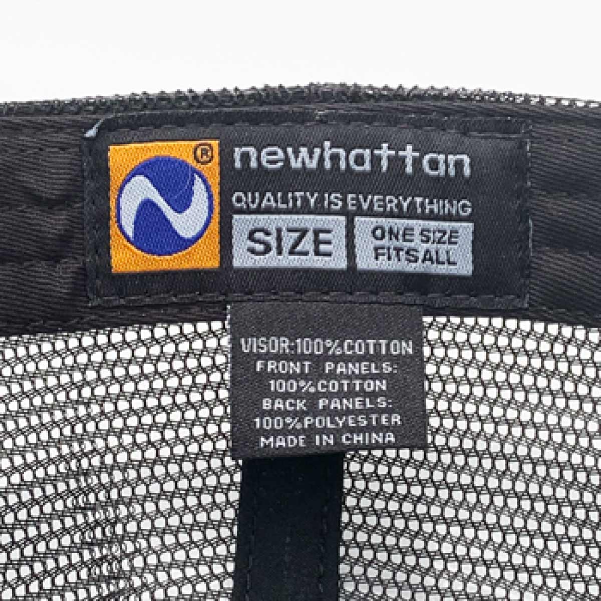 newhattan Cotton Mesh Cap (#NWHT-H1755)