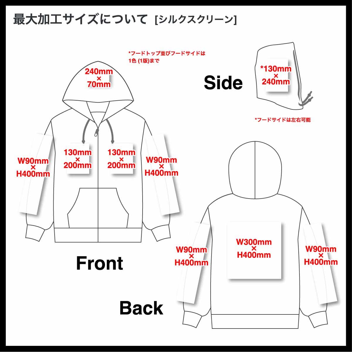 United Athle ユナイテッドアスレ 10.0オンス T/C ボックスシルエット スウェット フルジップ パーカ (裏起毛)(品番5621-01)