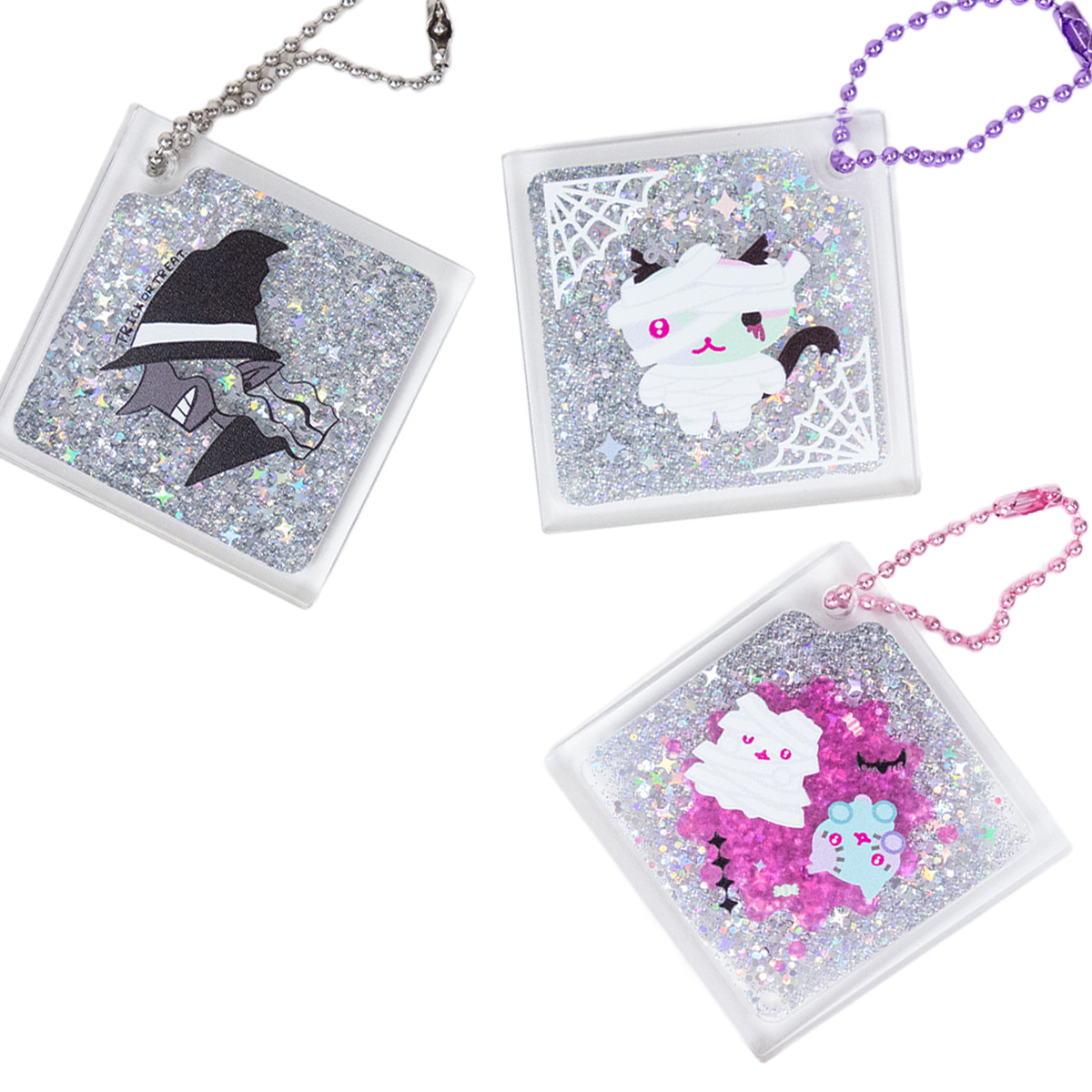 Glitter Keychain  (Set of 2) (#GLKA)