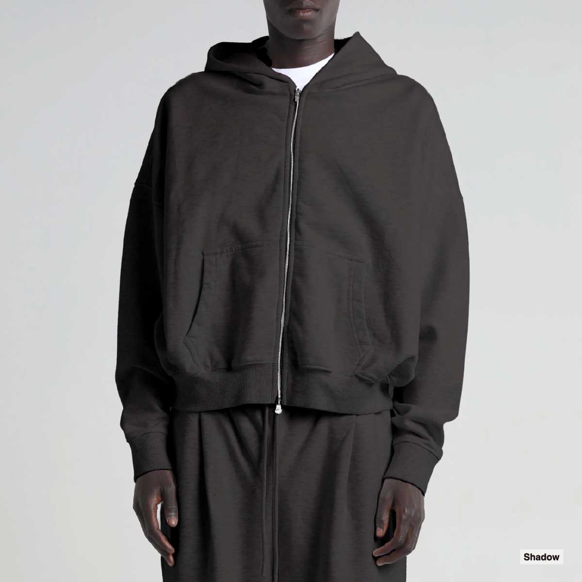 SHAKA WEAR  シャカウェア Garment Dye Cropped Double Zip Hoodie (品番SWGDCDZH)