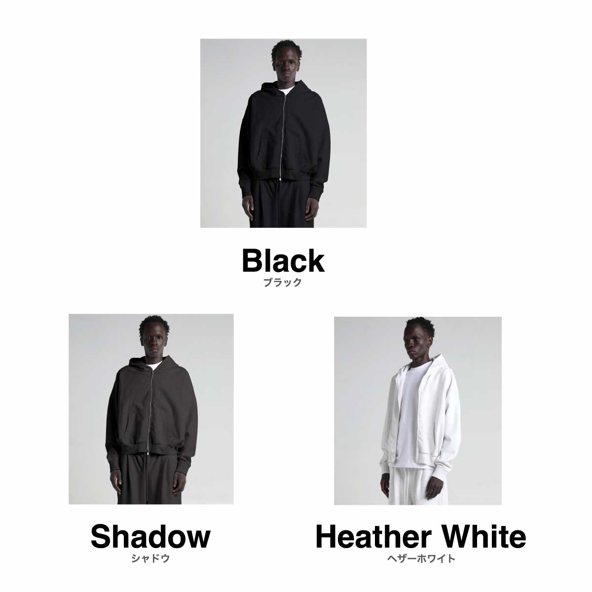 SHAKA WEAR  シャカウェア Garment Dye Cropped Double Zip Hoodie (品番SWGDCDZH)