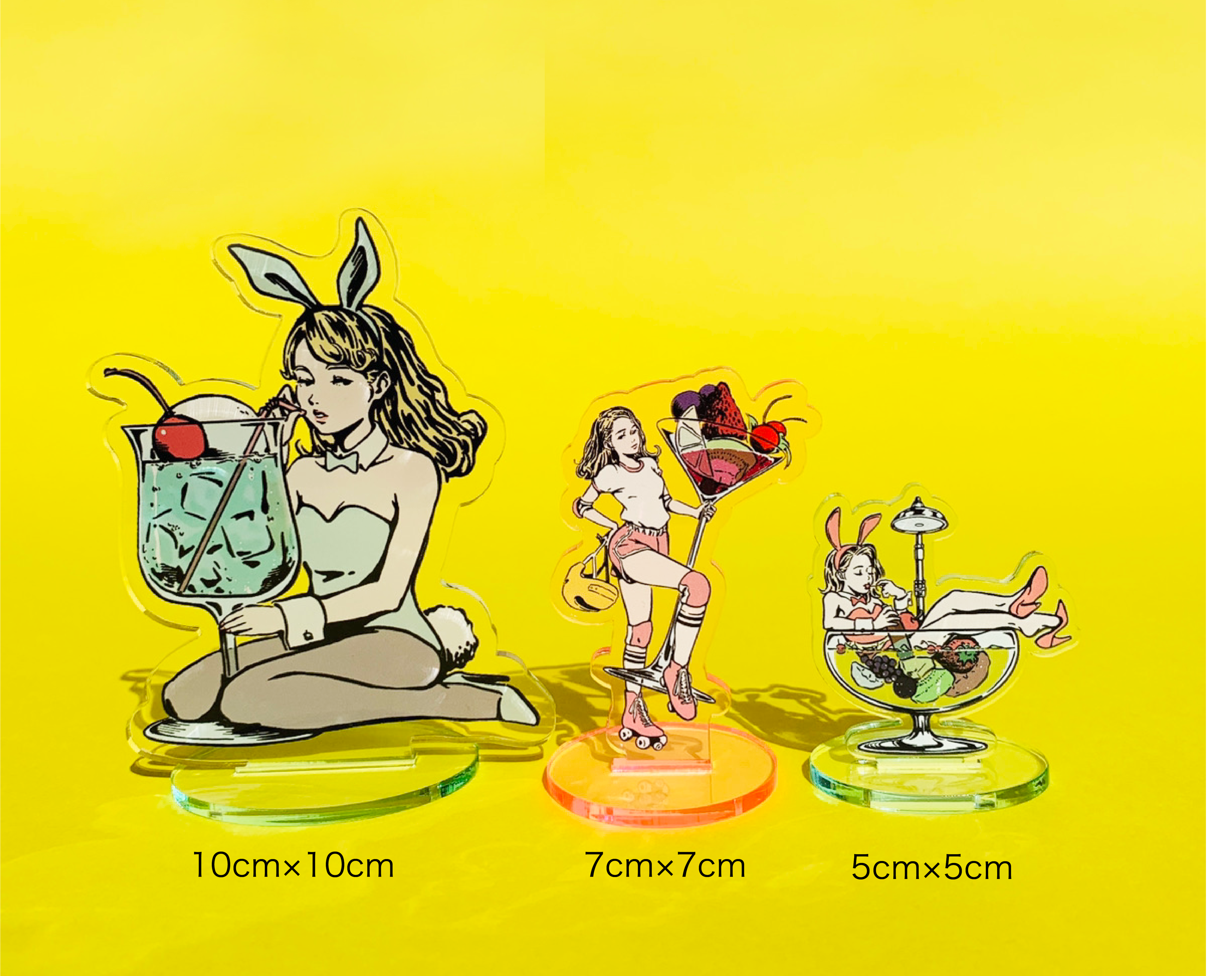 アクリルスタンド (10cm×10cm以内) (5個セット) (品番ACR-S10)