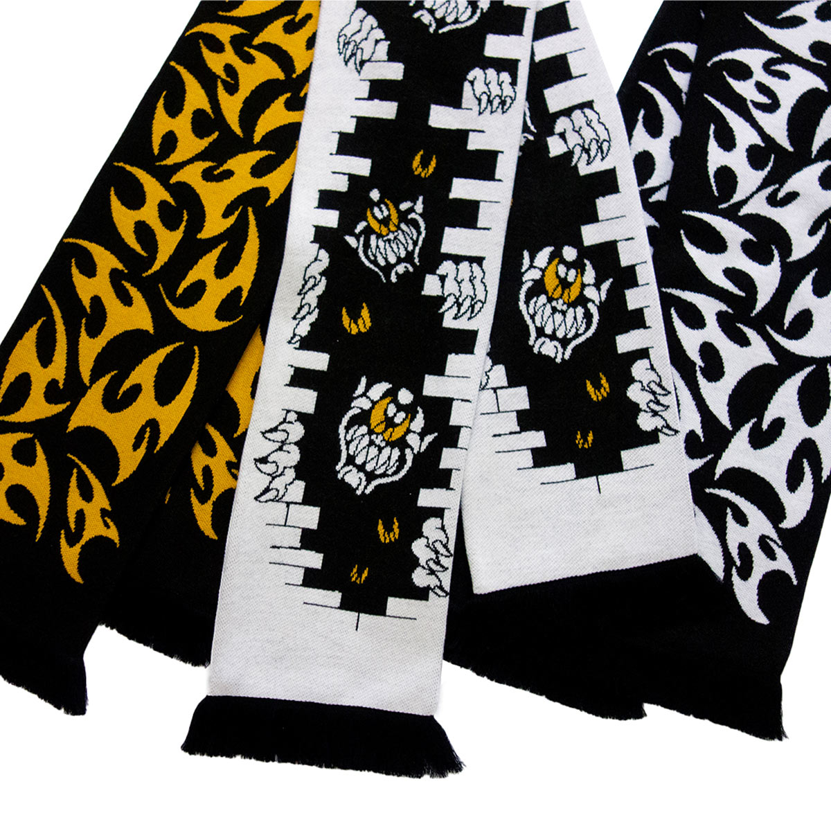 オリジナル編み総柄マフラー (品番CPKN-003)