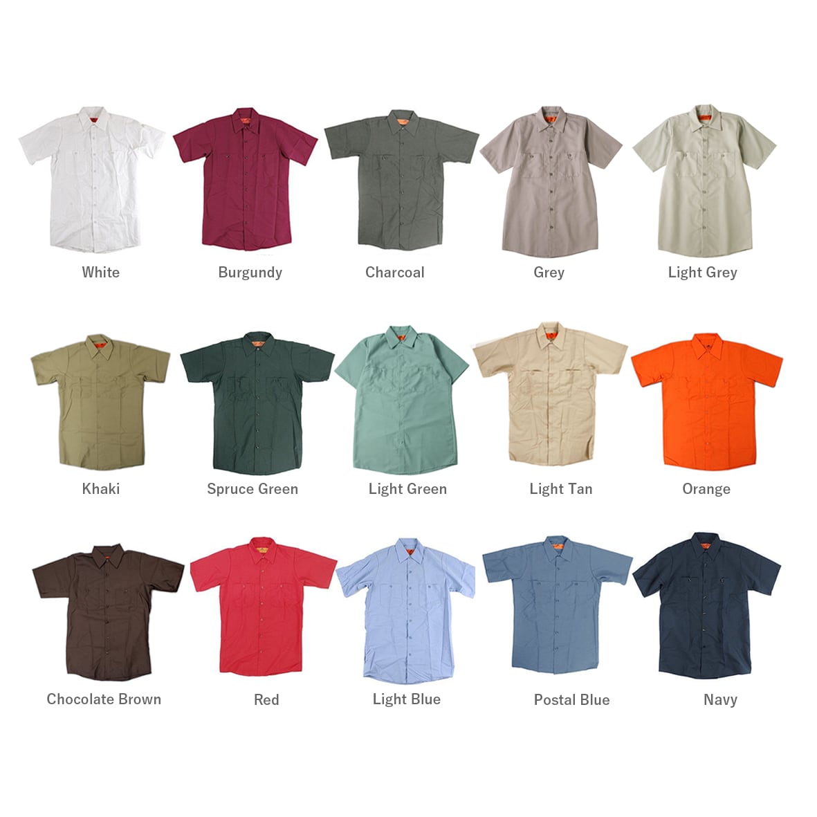 REDKAP レッドキャップ 4.25 oz Industrial Short Sleeve Work Shirt (品番SP24US)