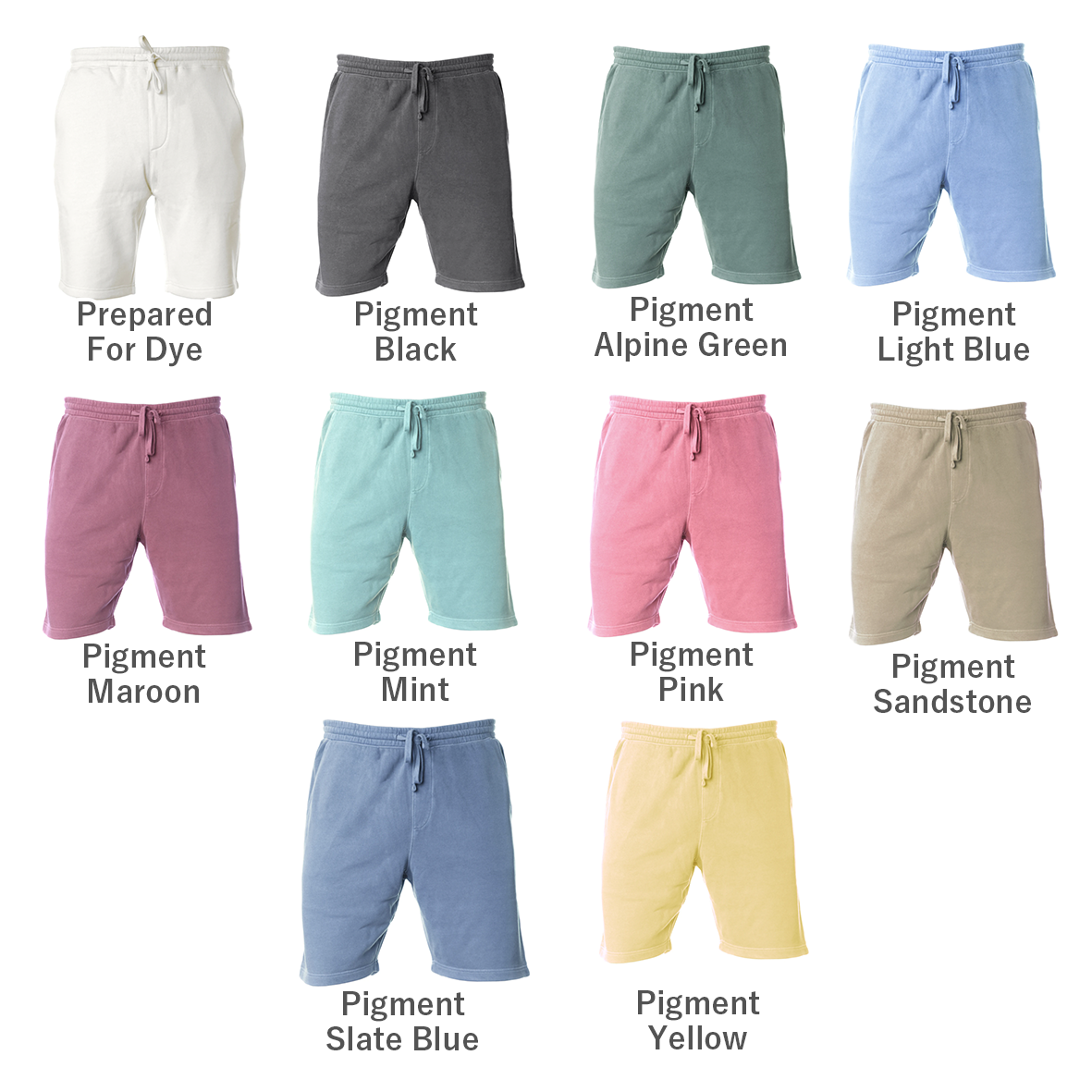 【在庫限り】 Independent インデペンデント 9.0 oz Pigment-Dyed Fleece Shorts (品番PRM50STPD)