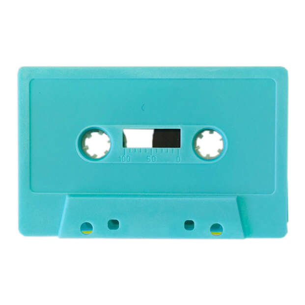 カセットテープ ブランク無地 プラスチックケース付 (10本セット