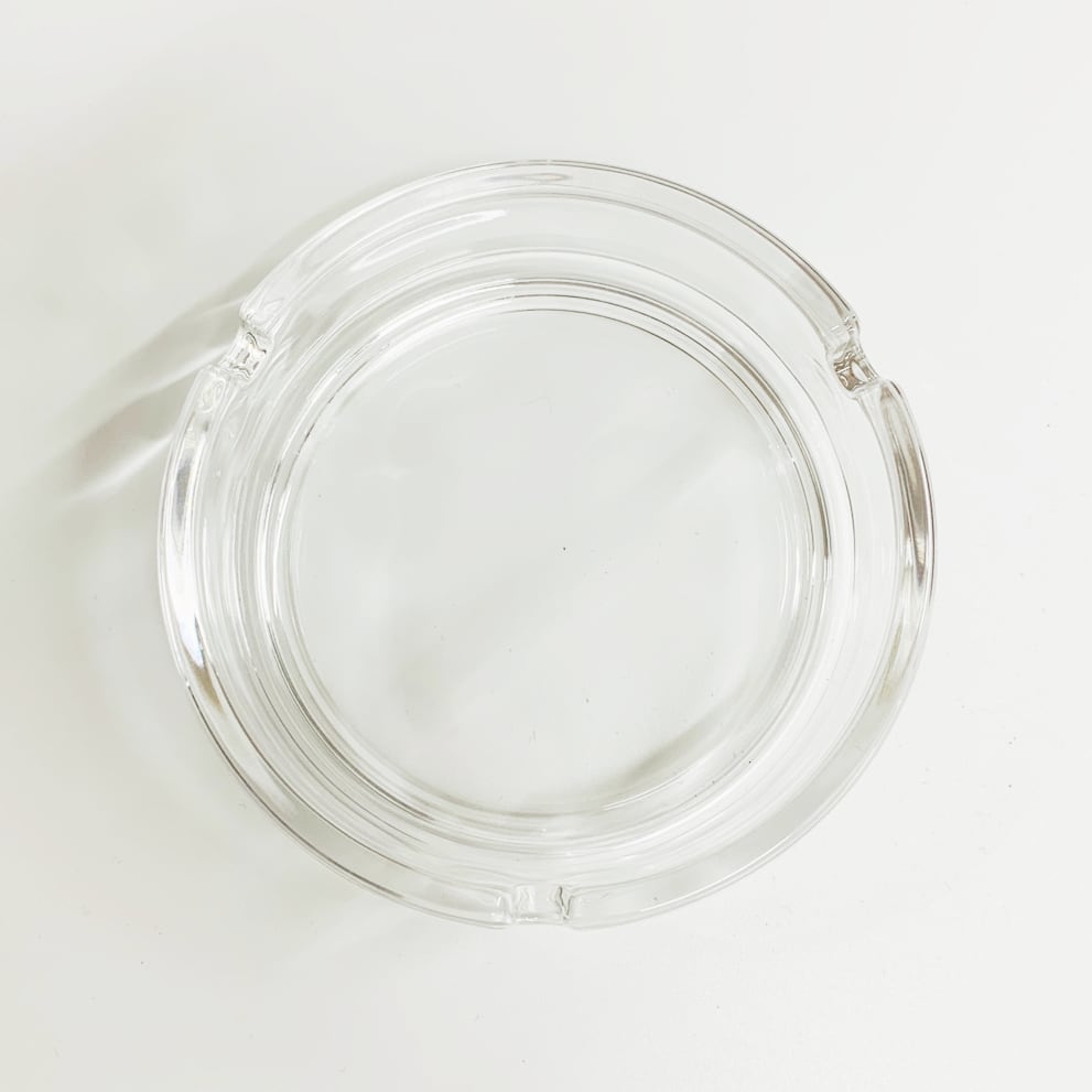ガラス灰皿 (2個セット) (品番000-0009_005-1444)